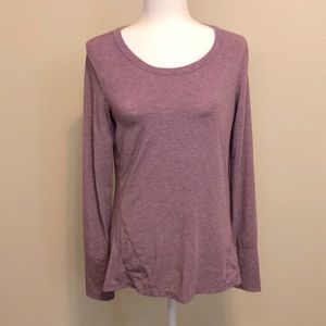 Gap Purple Long Sleeve Workout Top - M
